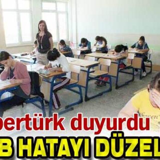 Habertürk duyurdu MEB hatayı düzeltti
