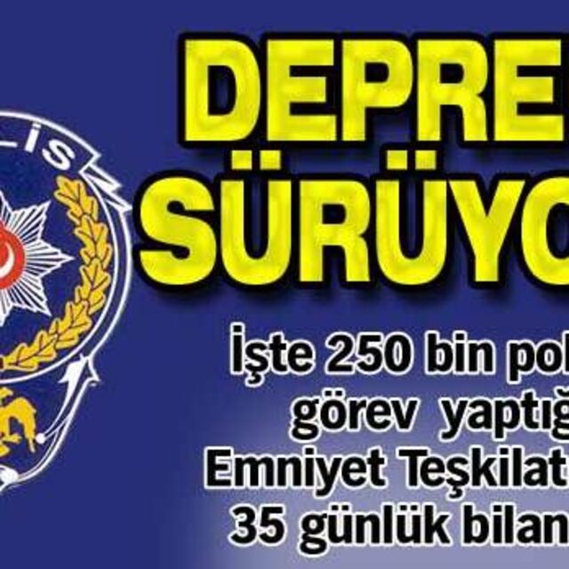 Emniyet'teki depremin ardı arkası kesilmiyor
