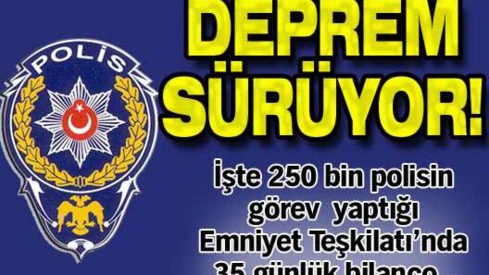 Emniyet'teki depremin ardı arkası kesilmiyor