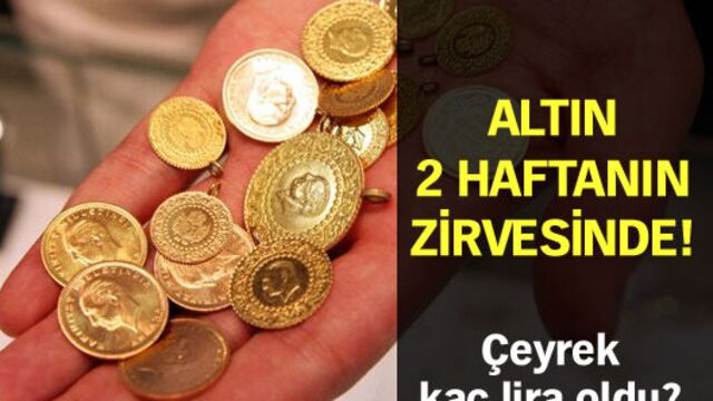 Altın 2 haftanın zirvesinde!