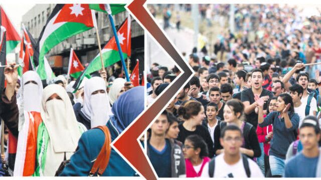 İsrail-Filistin barışına karşı yürüdüler