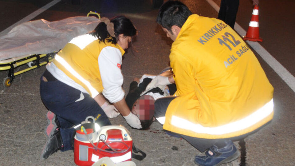 112 Acil Servis görevlisinin çabası hayat kurtardı