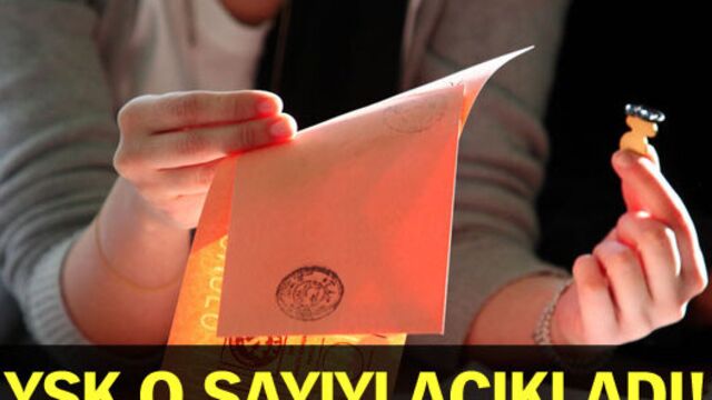 YSK o sayıyı açıkladı