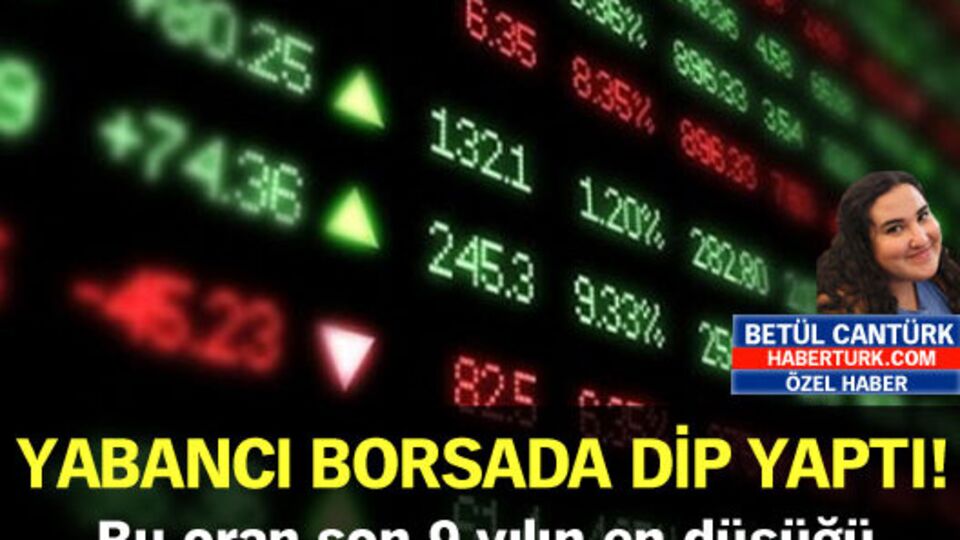 Yabancı borsada dip yaptı!