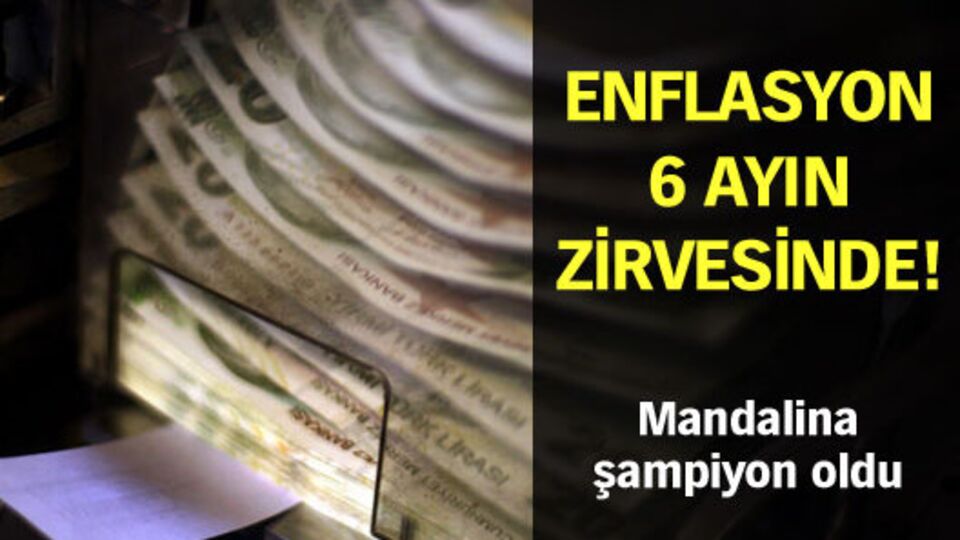 Enflasyon 6 ayın zirvesinde!