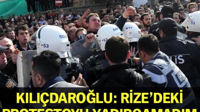 "Rize'deki protestoyu yadırgamadım"