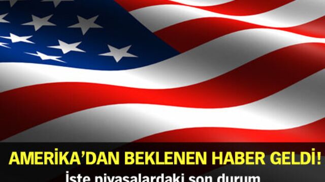 ABD'den beklenen haber geldi!