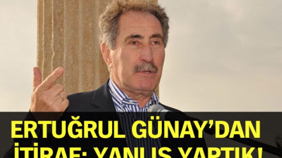 Günay'dan Büyükşehir Yasası itirafı