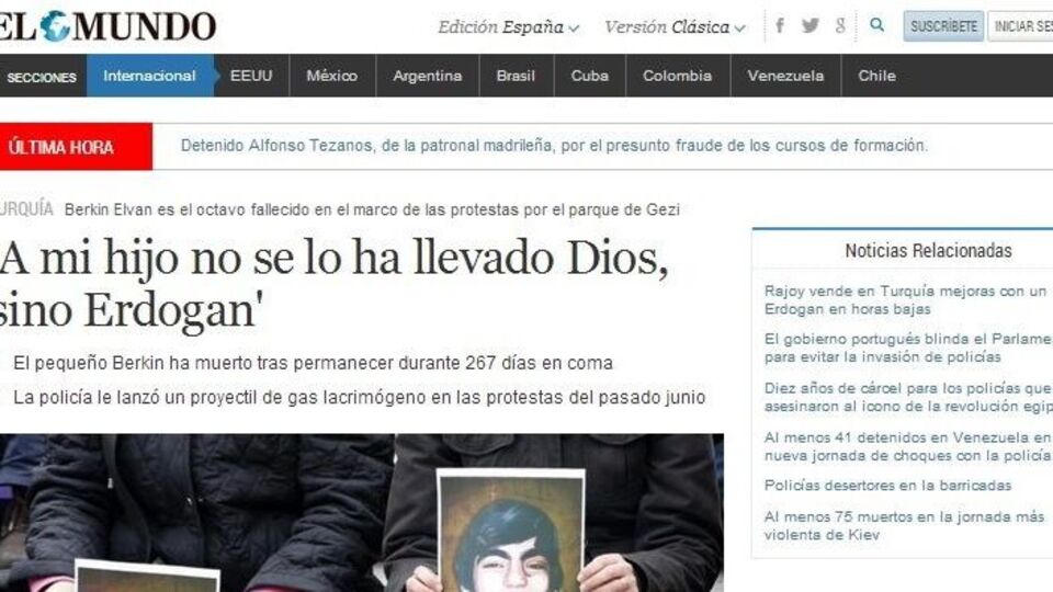 Berkin Elvan dünya basınında