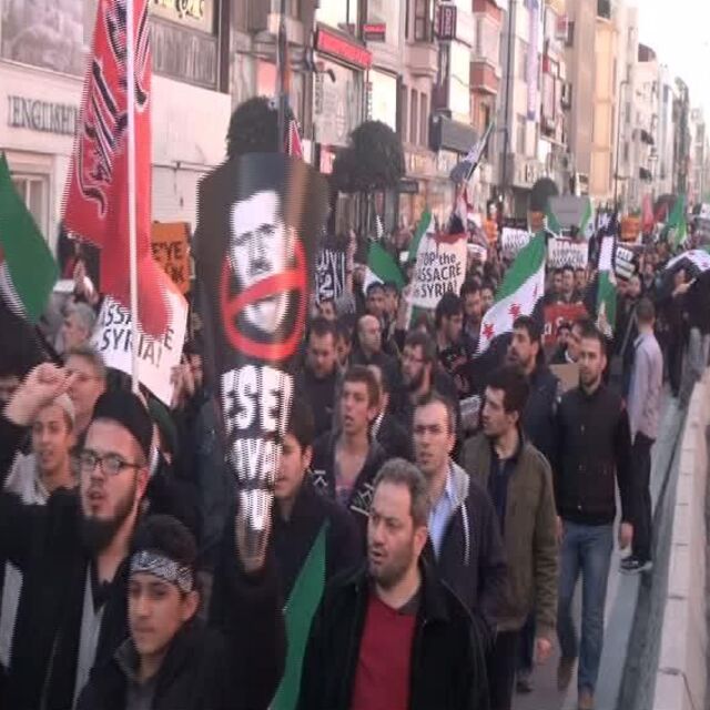 Fatih'te 'Suriye' için yürüdüler
