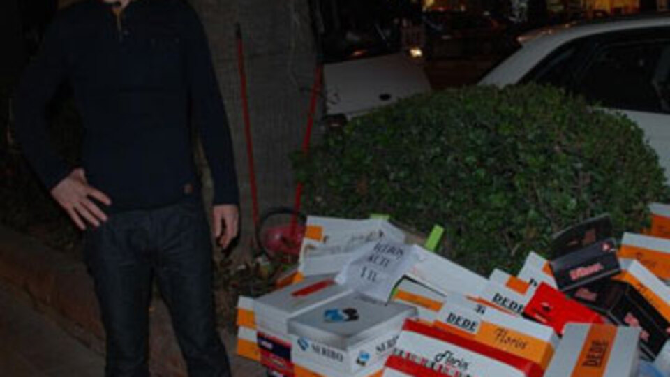 Boş ayakkabı kutusu satan esnafa gözaltı