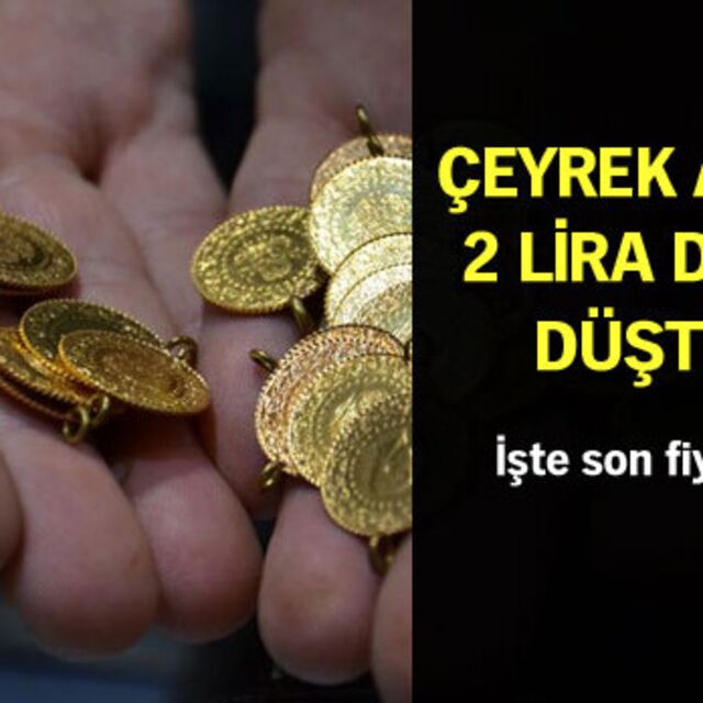 Altın 2 lira daha düştü!