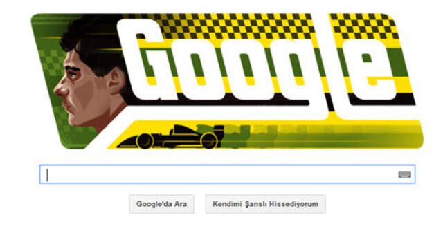 Ayrton Senna doodle oldu