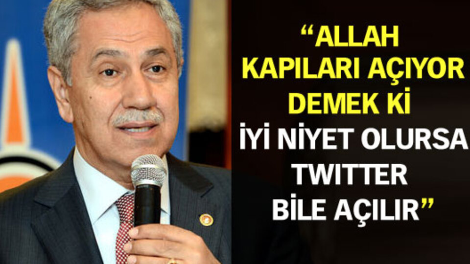 Arınç'tan ilginç Twitter yorumu