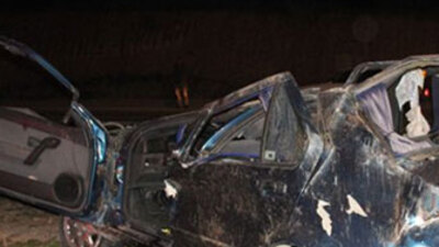 Aile ziyareti dönüşü feci kaza!