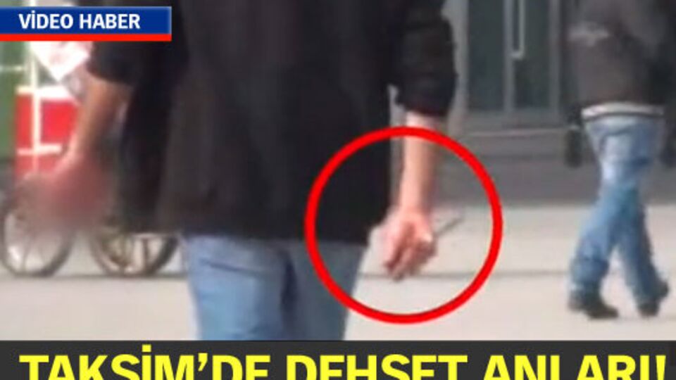 Taksim'de dehşet anları!