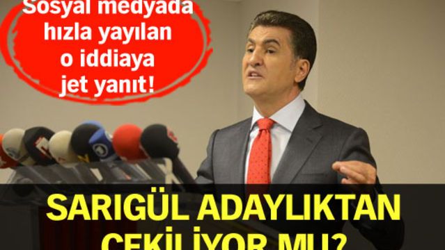 Sarıgül adaylıktan çekiliyor mu?