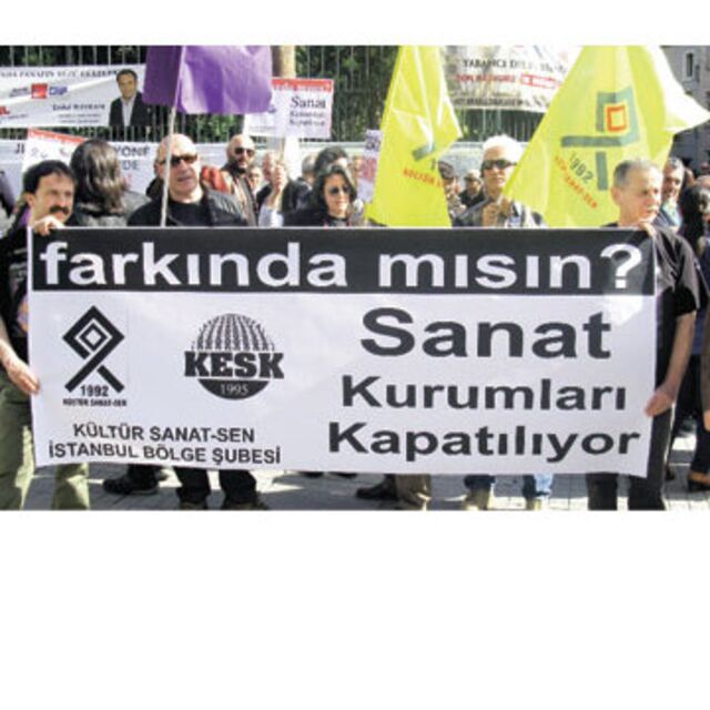 Dünya Tiyatrolar Günü'nde eylem