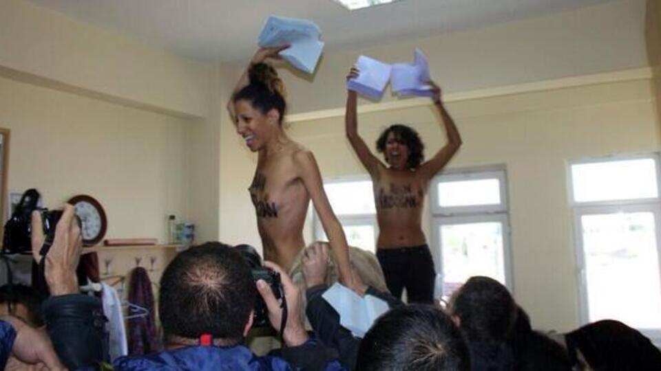 FEMEN'den seçim eylemi