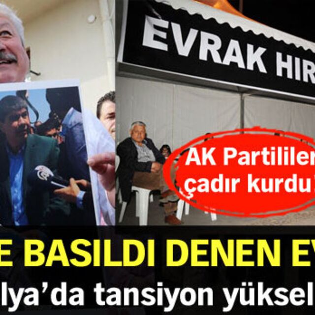 "İşte basıldı denen evim"