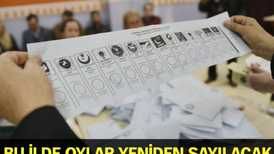 Bu ilde oylar yeniden sayılacak