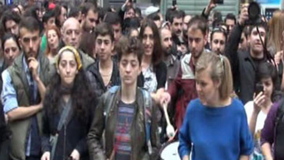 Taksim'de 'Emek Sineması' protestosu