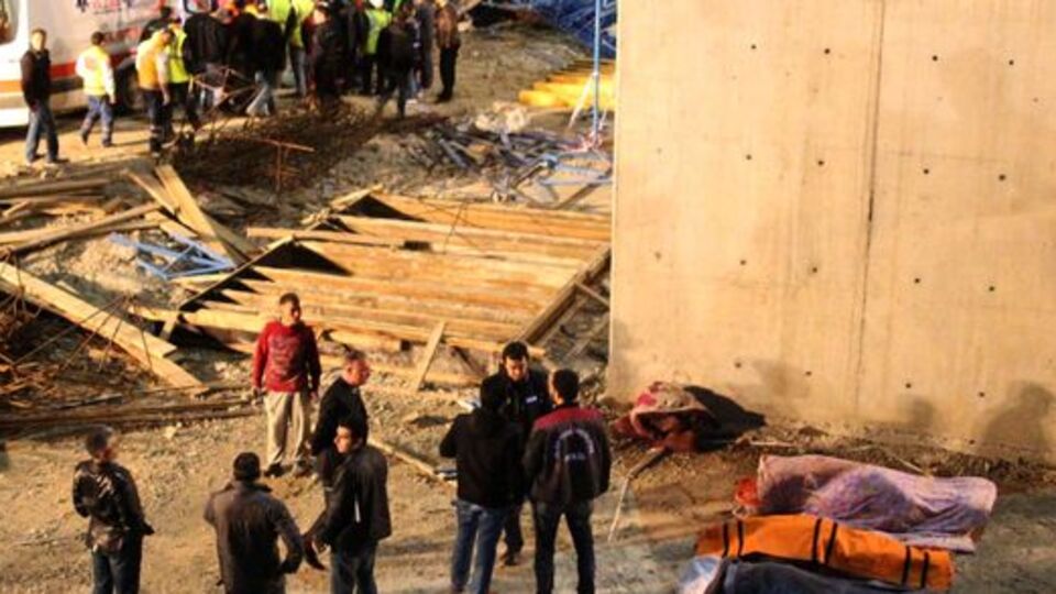 3. köprü şantiyesinde çalışmalara ara verildi