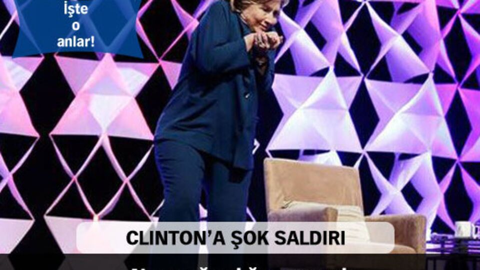 Clinton'a ayakkabılı saldırı