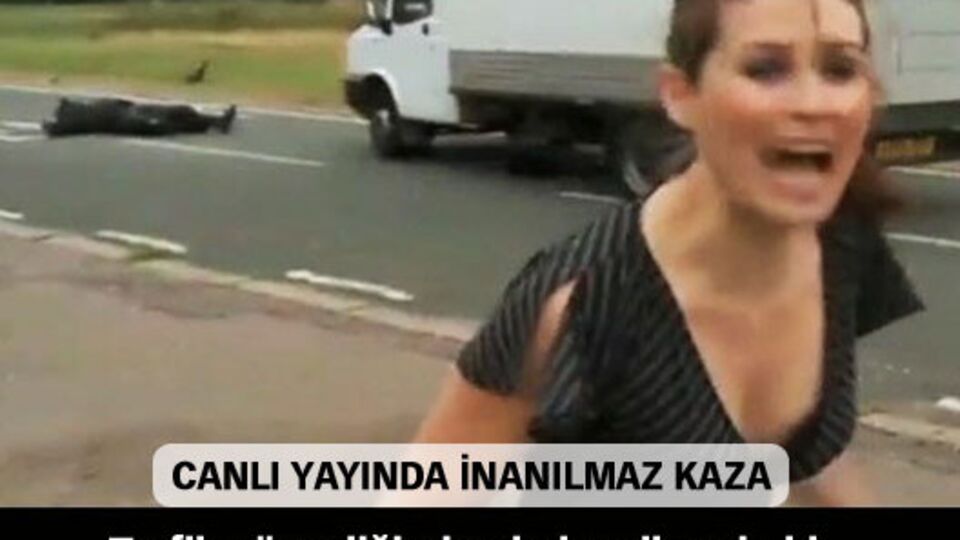 Canlı yayında inanılmaz kaza