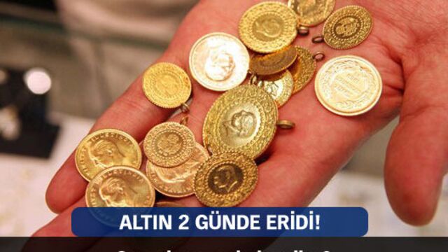 Altın 2 günde eridi!