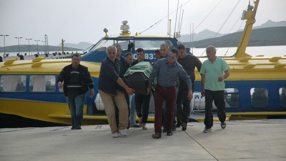 Öldürülen kaptanın cenazesi Muğla'ya getirildi