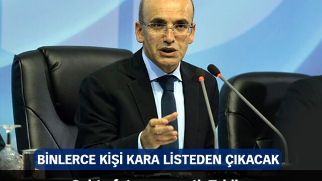 Binlerce kişi kara listeden çıkacak
