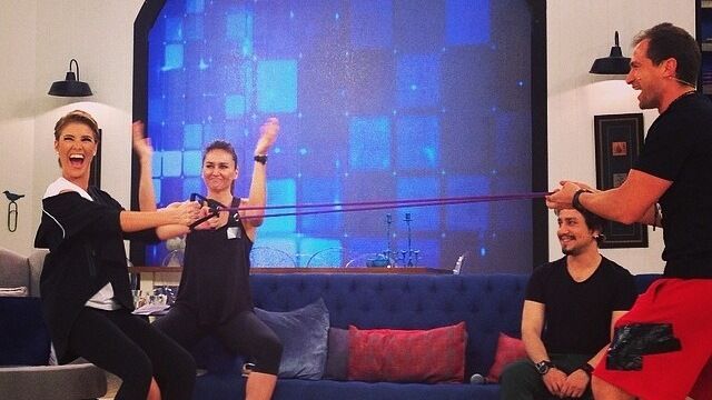 Eda Taşpınar Gülben'de spor yaptı