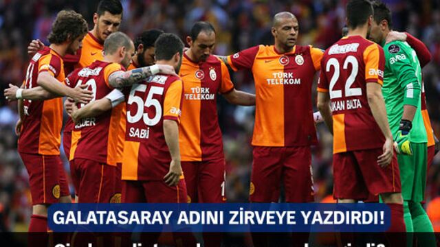 Galatasaray adını zirveye yazdırdı!