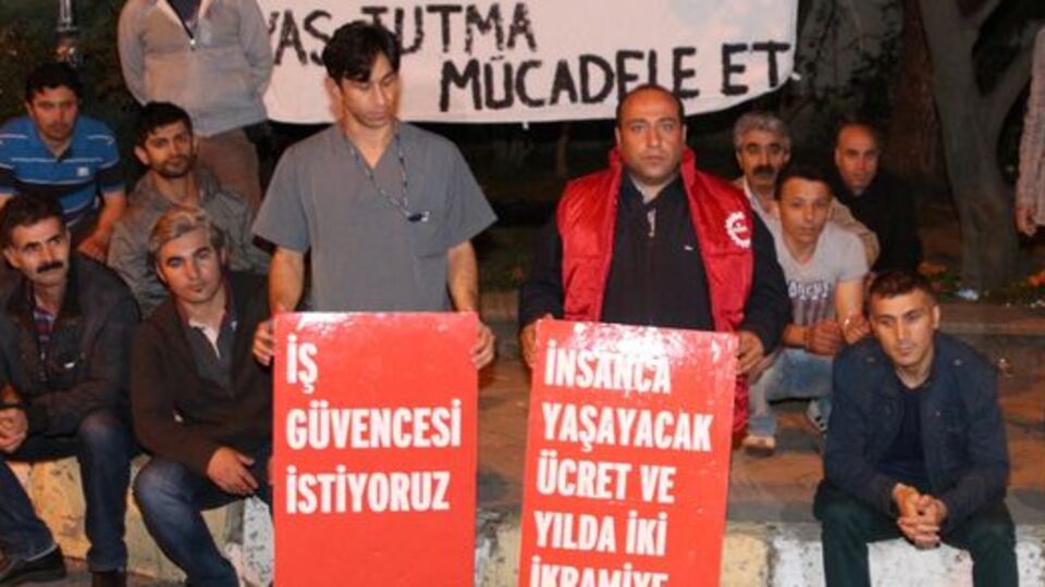 Temizlik işçilerinden 'iş bırakma' eylemi