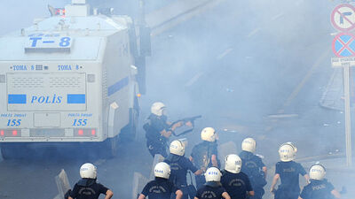 Soma'daki maden kazası eylemlerine müdahale