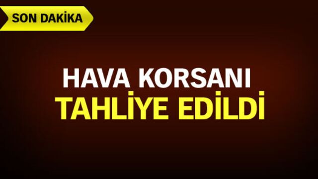 Hava korsanı serbest bırakıldı