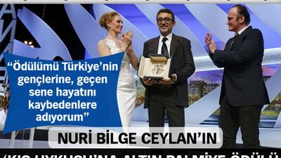 Nuri Bilge Ceylan'a Altın Palmiye ödülü