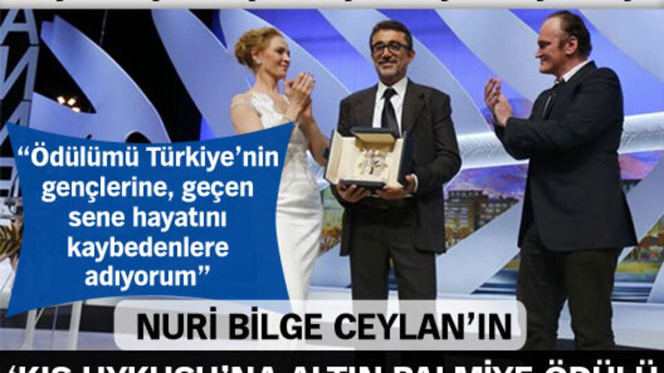 Nuri Bilge Ceylan'a Altın Palmiye ödülü