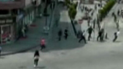 Gökçeada depremi mobese kamerasında!