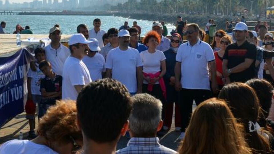 Mersin'de sağlıklı yaşam yürüyüşü