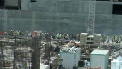 Maslak 1453'te işçi ölümü
