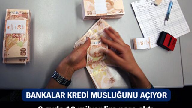 Bankalar kredi musluğunu açıyor