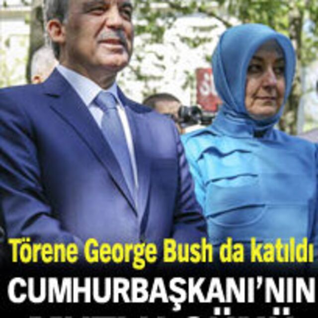 Cumhurbaşkanı Gül oğlunun mezuniyetine katıldı