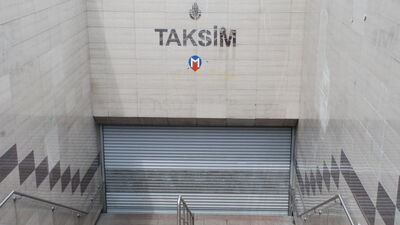 Taksim'e çıkan yollar kapatıldı, seferler iptal edildi