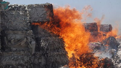 Gaziantep'te fabrika yangını