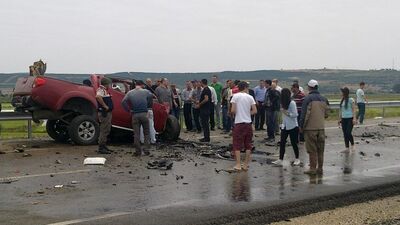 Gelibolu'da feci kaza!