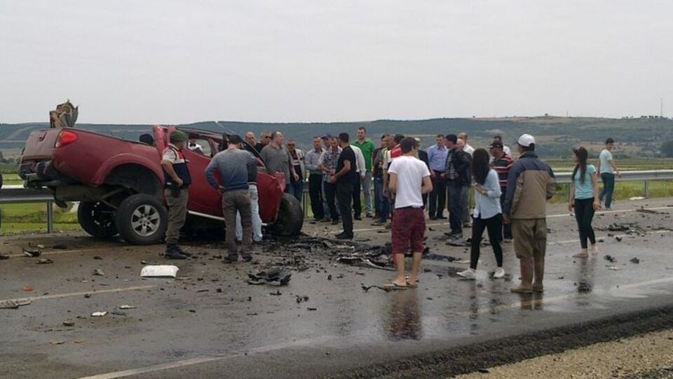 Gelibolu'da feci kaza!