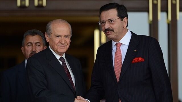 Bahçeli TOBB'u ziyaret etti