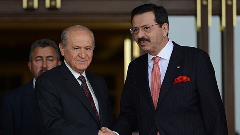 Bahçeli TOBB'u ziyaret etti